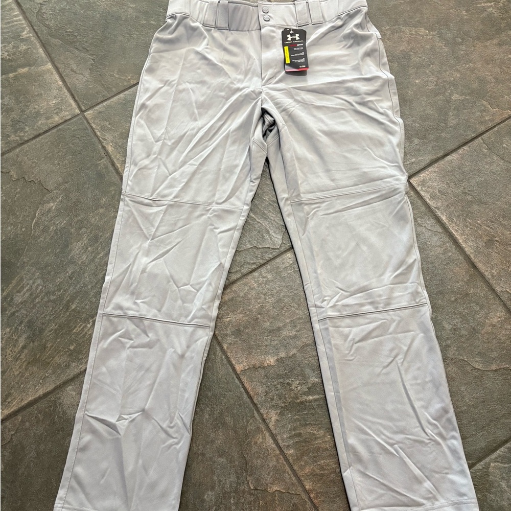 Under Armour HeatGear Men's Gray Baseball Pants XL NEW